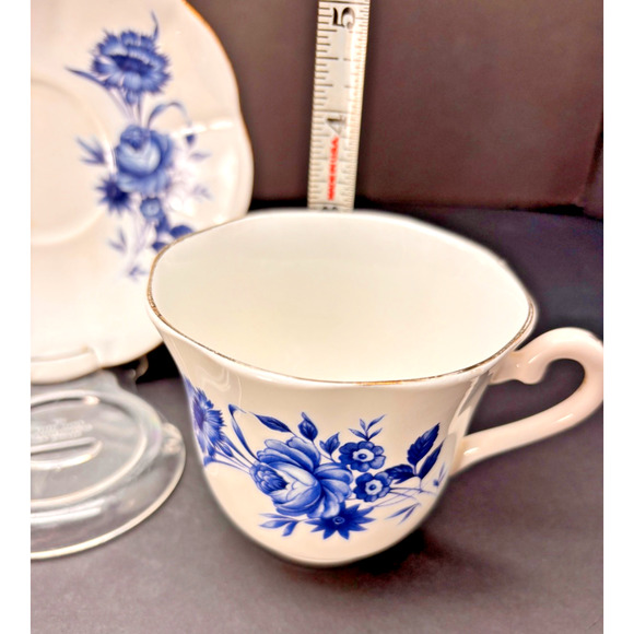 Vtg ELIZABETHAN Fine Bone China Taylor & Kent Teacup Cup Saucer England - Picture 14 of 16